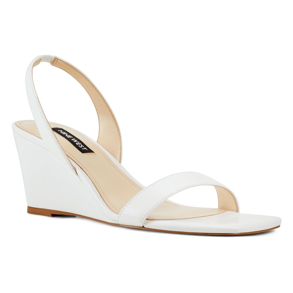 Brand New in Box Size 6 Kalia Women’s Wedge Sandal in White Nine West